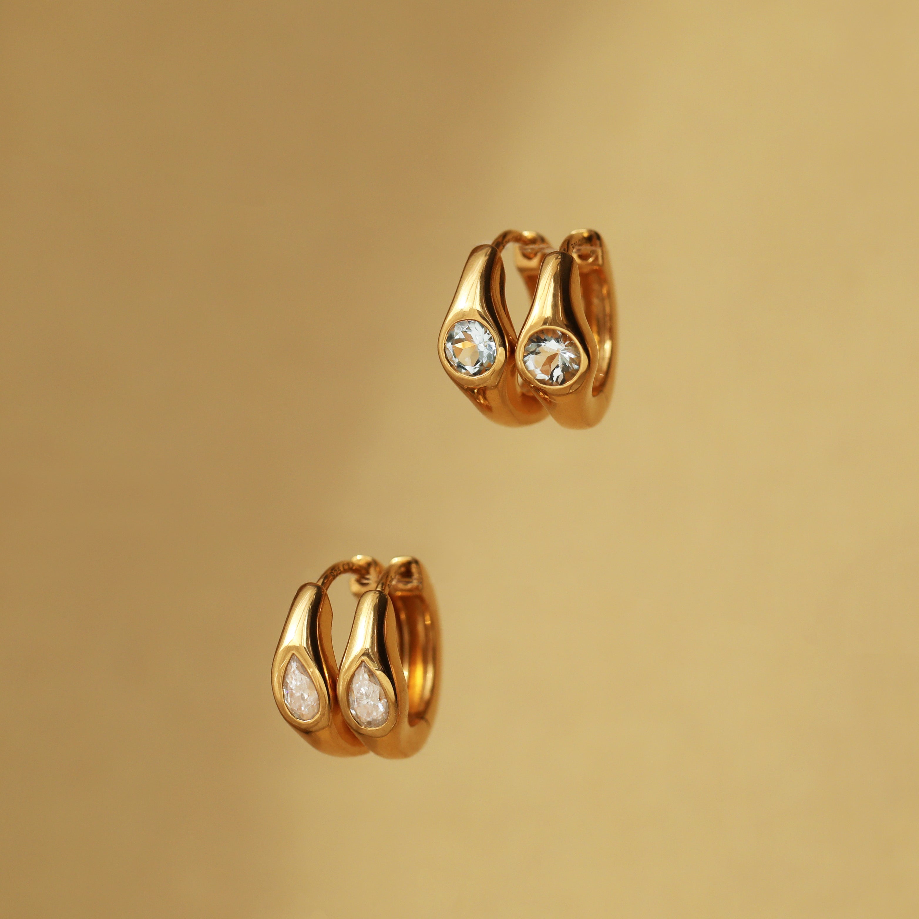 gold hoop earrings