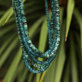 Exclusive blue beaded necklace Carrie Elizabeth