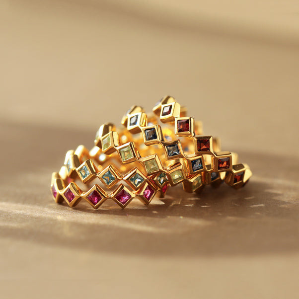 Birthstone rings for stacking