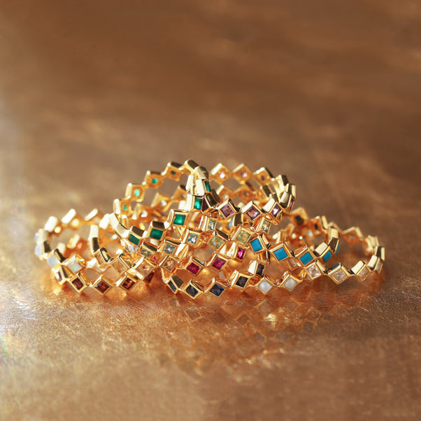 Gold vermeil birthstone ring
