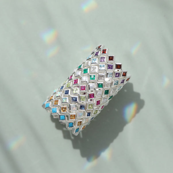 Birthstone stacking rings