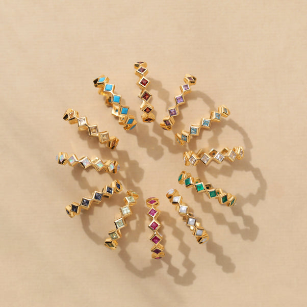 Carrie Elizabeth Zoe Sugg stacking rings