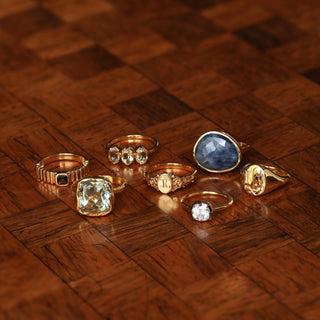Large Blue Sapphire Ring