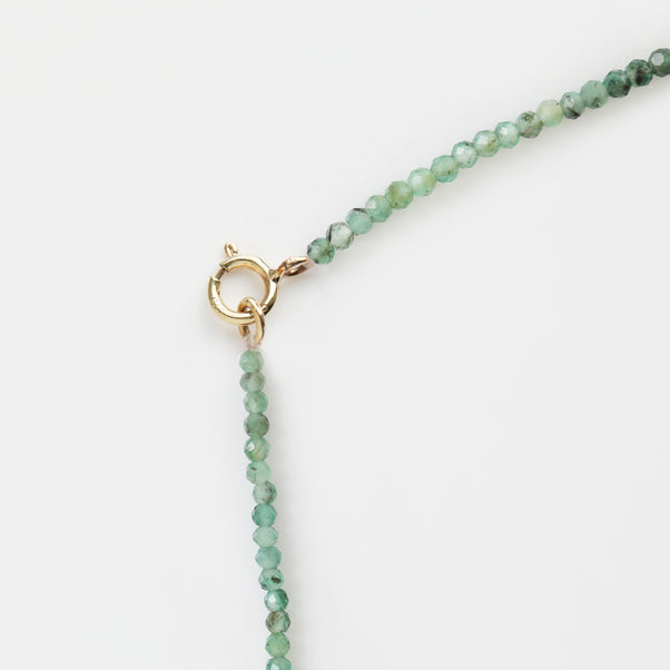 Treasured Emerald Beaded Necklace