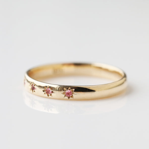 Icon Star Set Birthstone Band