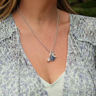 Antique Silver dog-clip pendant Louise Chapters