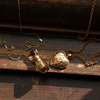Gold heart pendant