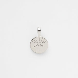 Silver I Rise Coin Pendant