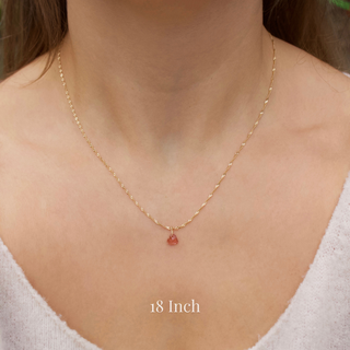 Exclusive Vintage Pink Heart Tourmaline Necklace