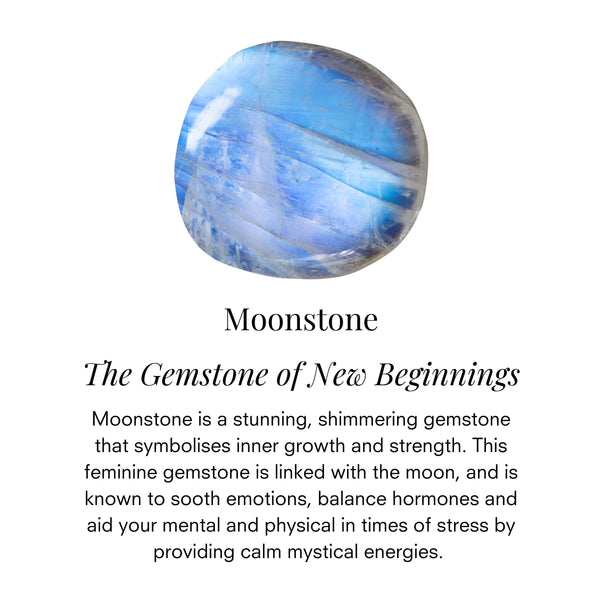 Icon Moonstone Triangle Necklace
