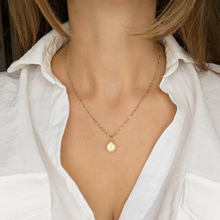 Carrie Elizabeth custom made fingerprint pendant in 9k solid gold
