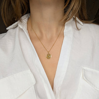 Carrie Elizabeth I am safe and protected spinning necklace