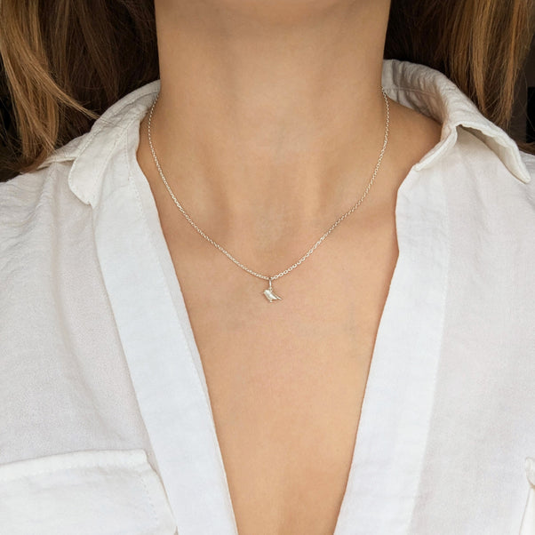 Carrie Elizabeth Silver Robin Charm