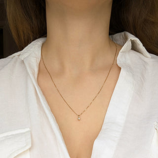 Carrie Elizabeth Treasured Diamond Solitaire Charm with Treasured Box Chain