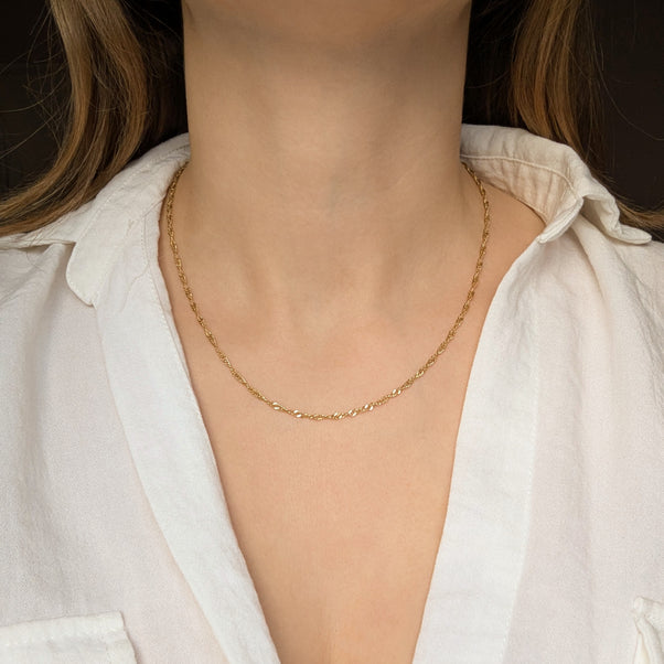 Gold Vermeil Singapore Chain