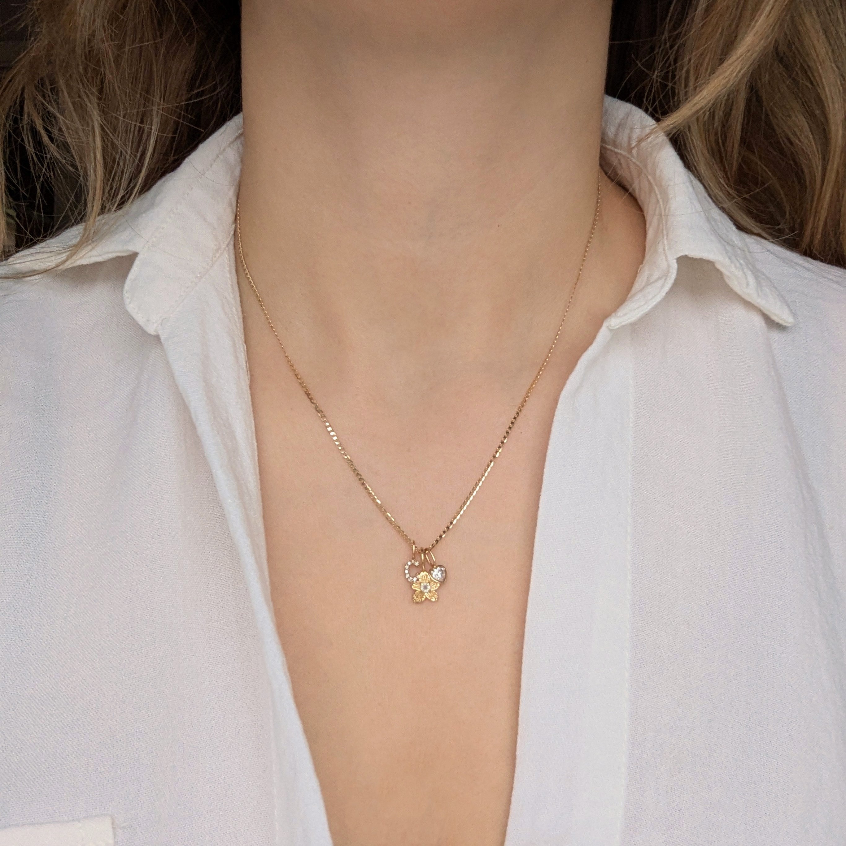 Carrie Elizabeth sparkle curb chain