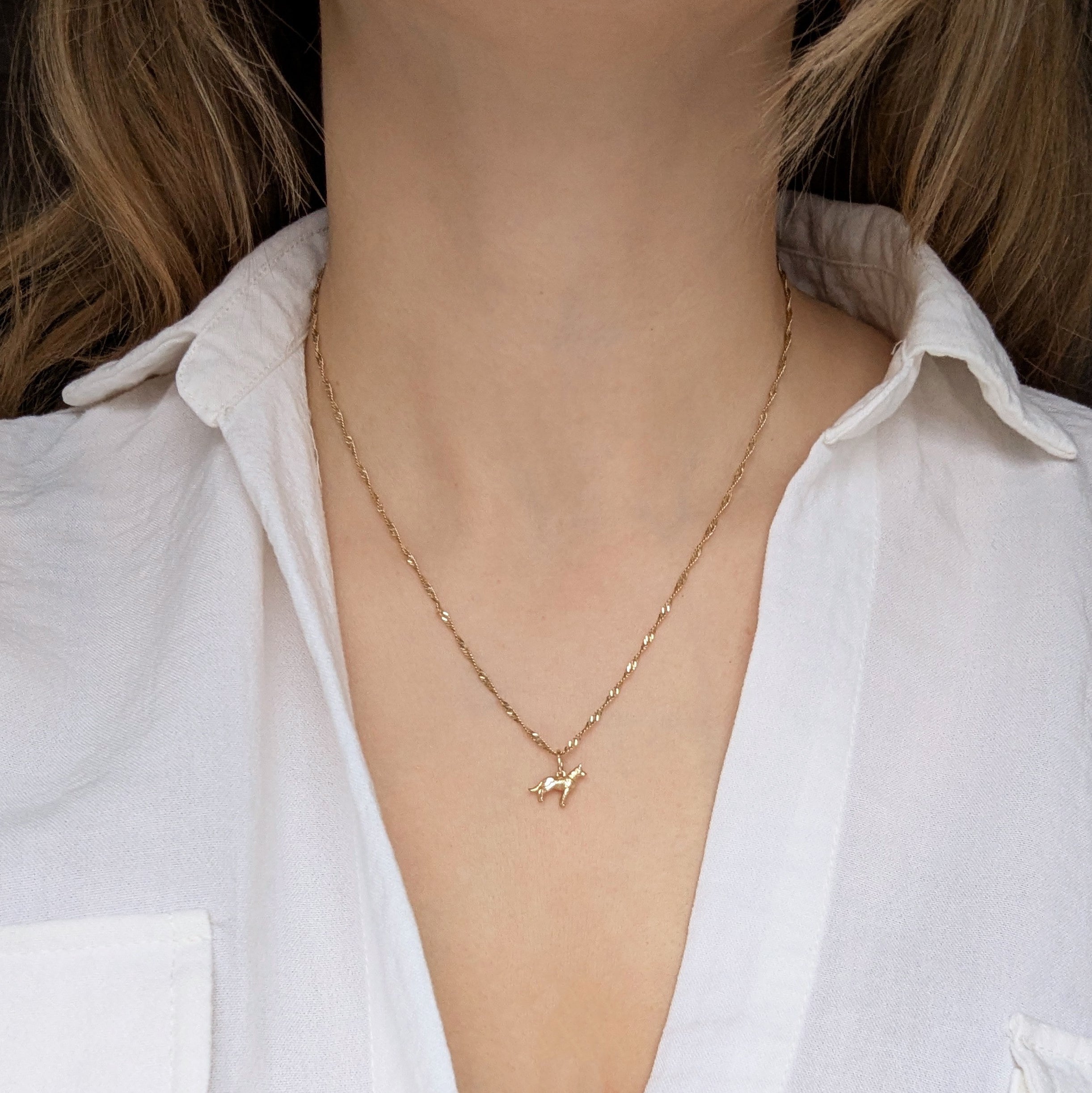 9k Treasured German Shepherd Dog Charm