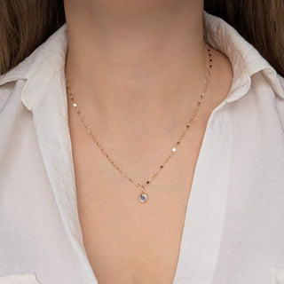 carrie elizabeth Limited Edition Blue Sapphire Heart Necklace