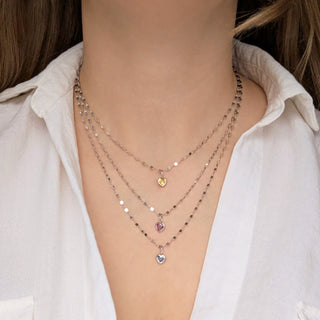 blue sapphire charm necklace