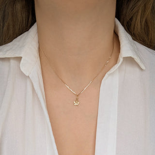 solid gold Guardian Angel Charm