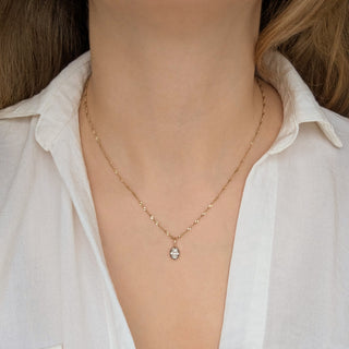 9k moissanite pendant