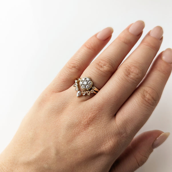 Blythe Vintage Diamond Flower Ring