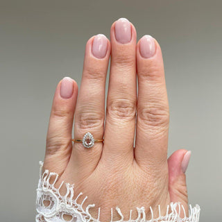 Morganite & diamond ring