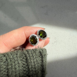 Lydia Millen Evergreen Vintage Gemstone Earrings
