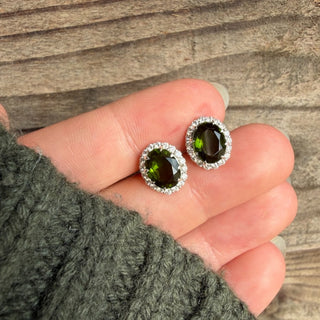 Lydia Millen Evergreen Vintage Gemstone Earrings