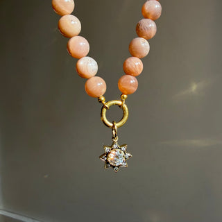Mink Moonstone Jade Beaded Necklace
