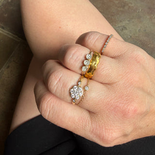 Diamond Heart Stacking Ring