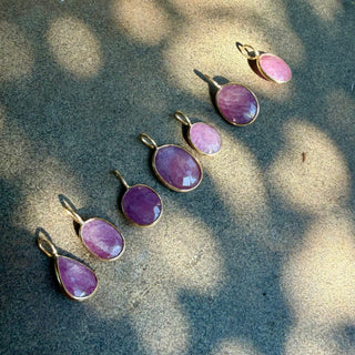 Exclusive Oval Pink Sapphire Pendant