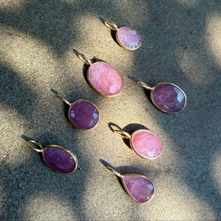 Exclusive Oval Pink Sapphire Pendant