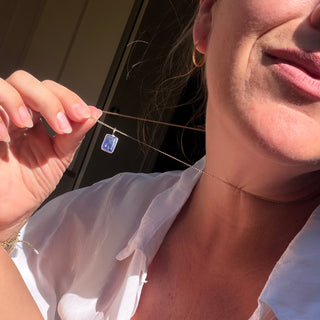 Exclusive Octagon Tanzanite Pendant