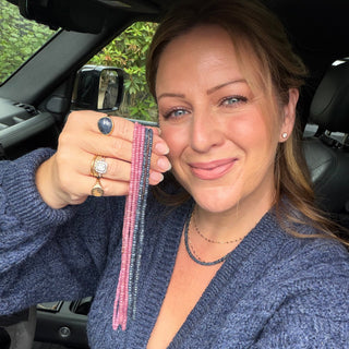 Exclusive Denim Blue Sapphire Necklace
