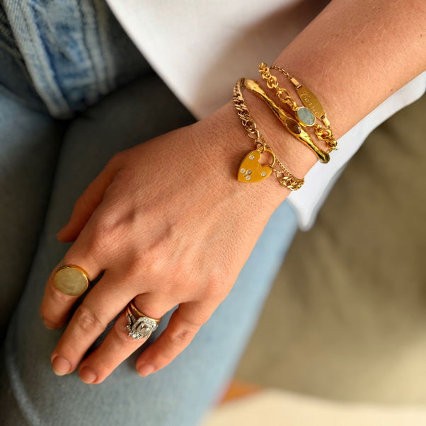 Heart Padlock Bracelet