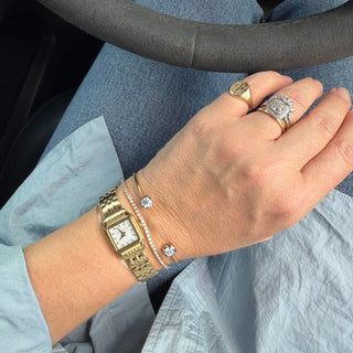 Georgian Moissanite Cuff Bracelet
