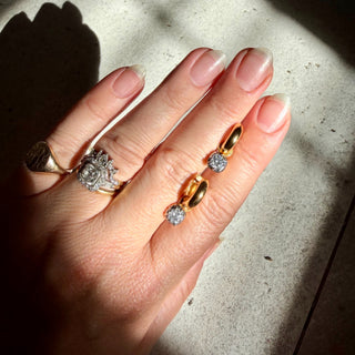 Georgian Moissanite Hoop Earring Charm