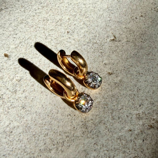 Georgian Moissanite Hoop Earring Charm