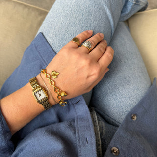 Statement Link Charm Bracelet