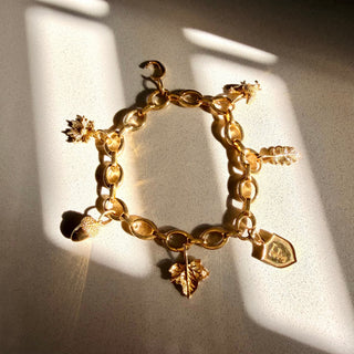 Statement Link Charm Bracelet