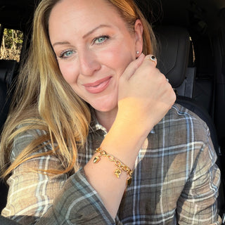 Statement Link Charm Bracelet