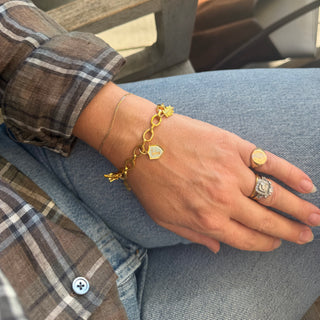 Statement Link Charm Bracelet