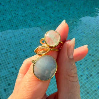 Kaia Lemon Quartz Ring