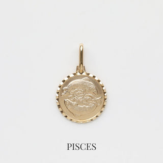 Zodiac Diamond Cut Pendant