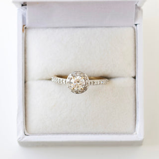 SAMPLE SALE- CVD Solitaire Diamond Ring  - Size UK N 1/2