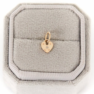 SAMPLE SALE- Heart Diamond Padlock Charm