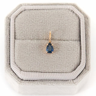 SAMPLE SALE - Blue Sapphire Pear Charm