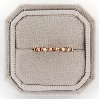 SAMPLE SALE- Champagne Diamond Half Eternity Ring - UK Ring Size O