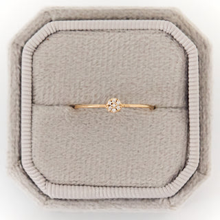 SAMPLE SALE- Dainty Diamond Stacker Ring - UK Ring Size O